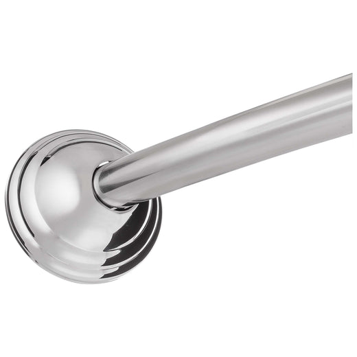 Image Of Curved Shower Rod -  Stainless Steel -  Fixed Length 5 Ft. - Polished Stainless Steel Finish - Harney Hardware