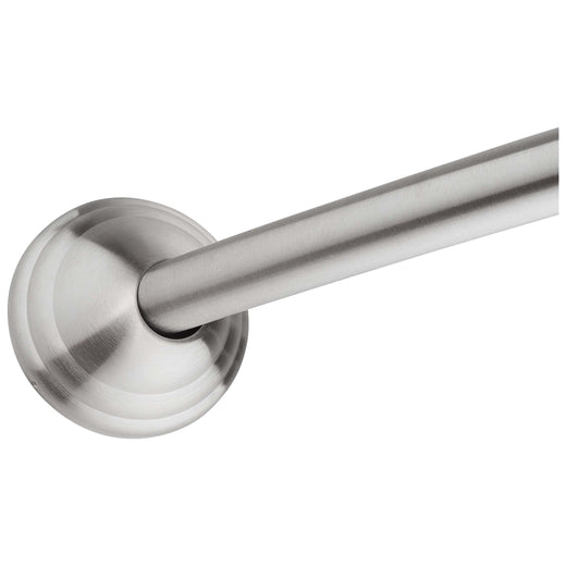 Image Of Curved Shower Rod -  Stainless Steel -  Fixed Length 5 Ft. - Satin Stainless Steel Finish - Harney Hardware