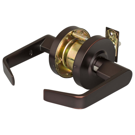 Image Of Commercial Door Lever Set Classroom / Keyed Function -  UL Fire Rated -  ANSI 2 -  Vigilant Collection - Oil Rubbed Bronze Finish - Harney Hardware