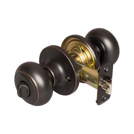 Image Of Door Knob Set Keyed / Entry Function Callista Collection - Venetian Bronze Finish - Harney Hardware