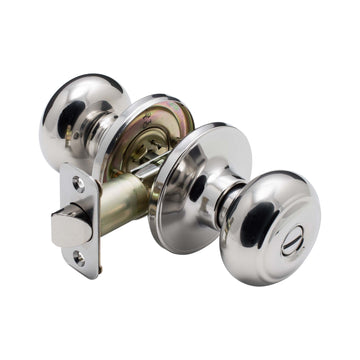 Image Of Door Knob Set Bed / Bath / Privacy Function Callista Collection - Chrome Finish - Harney Hardware