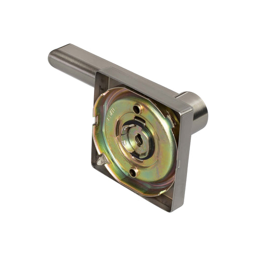 Image Of Door Lever Inactive / Dummy Function Contemporary Style Harper Collection - Satin Nickel Finish - Harney Hardware