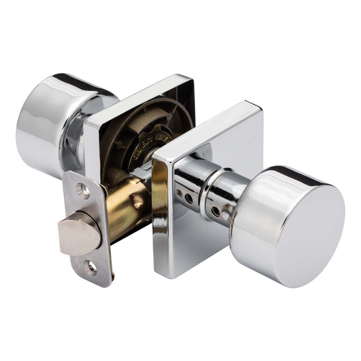 Image Of Door Knob Set Closet / Hall / Passage Function Contemporary Style Oaklyn Collection - Chrome Finish - Harney Hardware