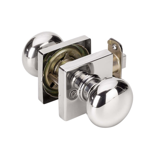 Image Of Door Knob Set Closet / Hall / Passage Function Contemporary Style Kendall Collection - Chrome Finish - Harney Hardware
