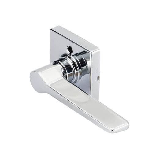 Image Of Door Lever Inactive / Dummy Function Contemporary Style Palm Collection - Chrome Finish - Harney Hardware