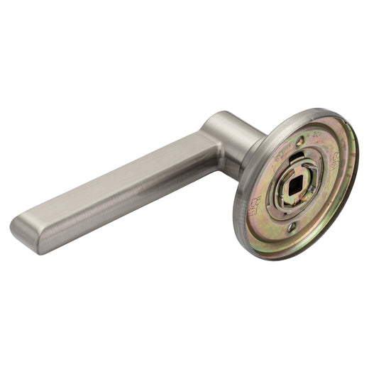 Image Of Door Lever Inactive / Dummy Function Contemporary Style Fallon Collection - Satin Nickel Finish - Harney Hardware