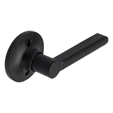 Image Of Door Lever Inactive / Dummy Function Contemporary Style Fallon Collection - Matte Black Finish - Harney Hardware