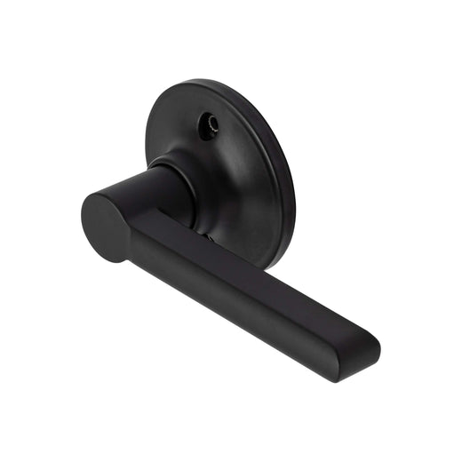 Image Of Door Lever Inactive / Dummy Function Contemporary Style Fallon Collection - Matte Black Finish - Harney Hardware