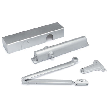 Image Of Commercial Door Closer -  UL Fire Rated -  ANSI 1 -  ADA Compliant -  SP 1-6 - Aluminum Finish - Harney Hardware