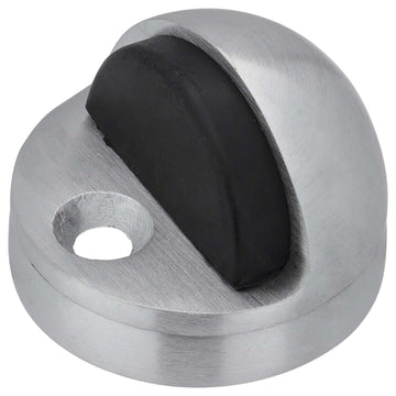 Image Of Dome Stop -  Adjustable High And Low Profile - Satin Chrome Finish - Harney Hardware