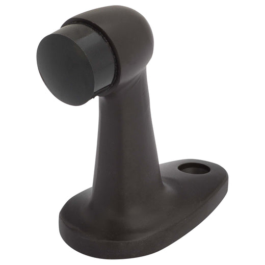 Image Of Goose Neck Floor Stop -  2 5/8 In. High - Oil Rubbed Bronze Finish - Harney Hardware
