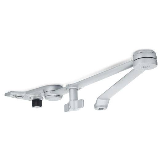 Image Of Door Closer Hold Open Arm With Cush N Stop - Aluminum Finish - Harney Hardware