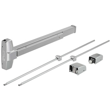 Image Of Vertical Rod Exit Device -  UL Fire Rated -  ANSI 1 -  32 In. X 84 In. - Powder Coated Aluminum Finish - Harney Hardware