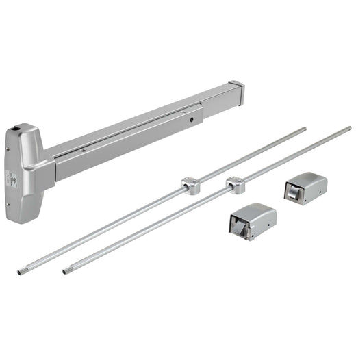 Image Of Vertical Rod Exit Device -  UL Panic Rated -  ANSI 1 -  32 In. X 84 In. - Powder Coated Aluminum Finish - Harney Hardware