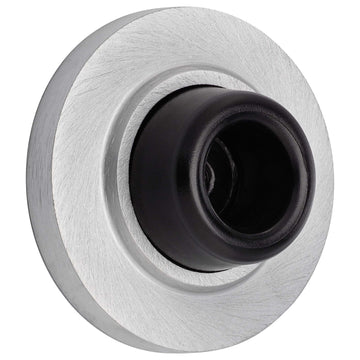 Image Of Wall Stop -  Concave -  2 1/8 In. Diameter - Satin Chrome Finish - Harney Hardware